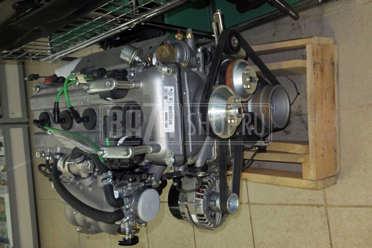 Двигатель ЗМЗ-4091 АИ-92 УАЗ 452, Евро-2/Евро-3 (МИКАС 11, генератор 80А) ## / 4091.1000400